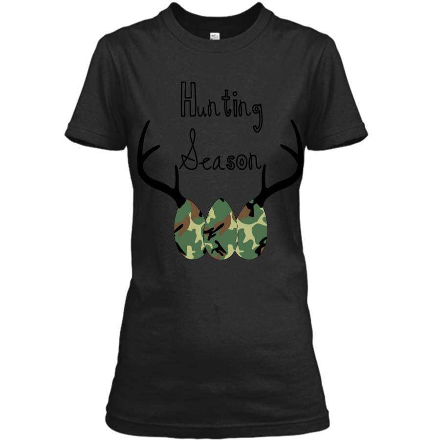 Camo Easter Egg Hunting Season Deer Horn T-shirt Ladies Custom