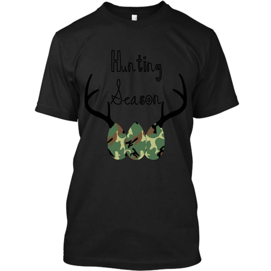 Camo Easter Egg Hunting Season Deer Horn T-shirt Custom Ultra Cotton