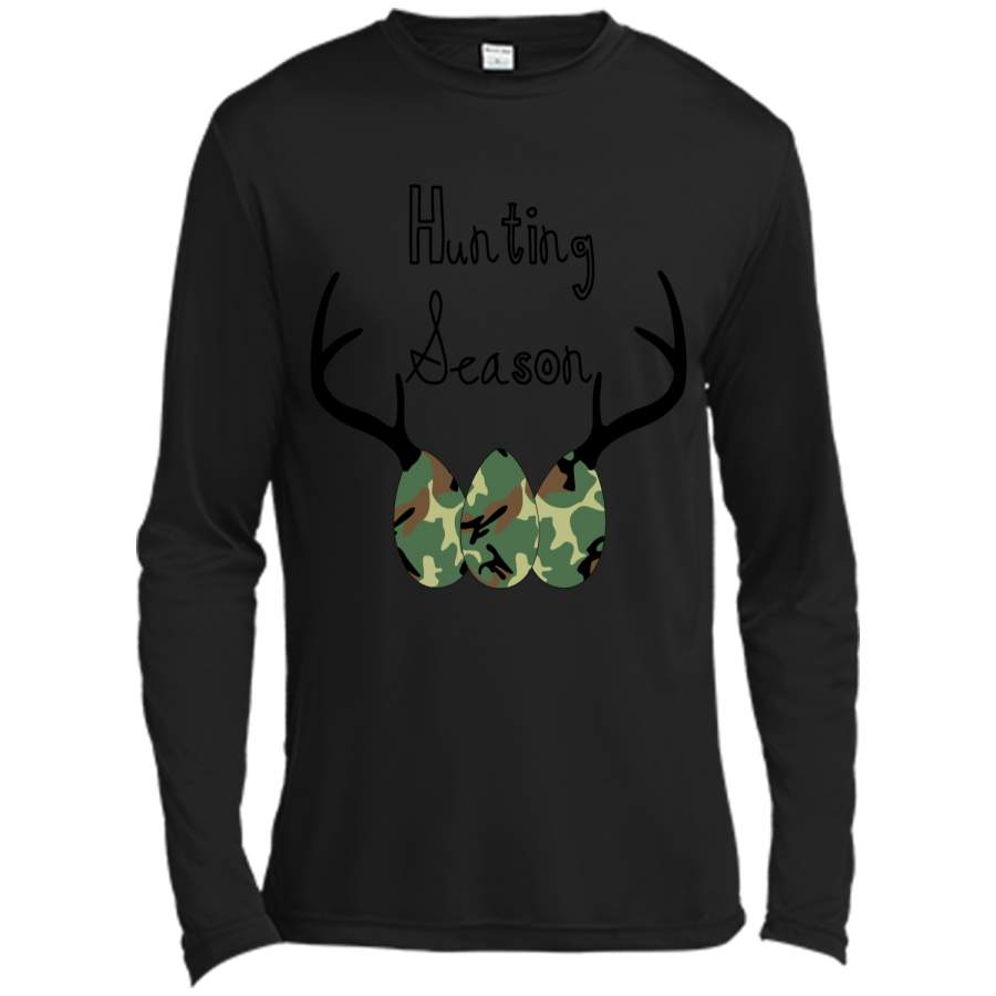 Camo Easter Egg Hunting Season Deer Horn T-shirt Long Sleeve Moisture Absorbing Shirt