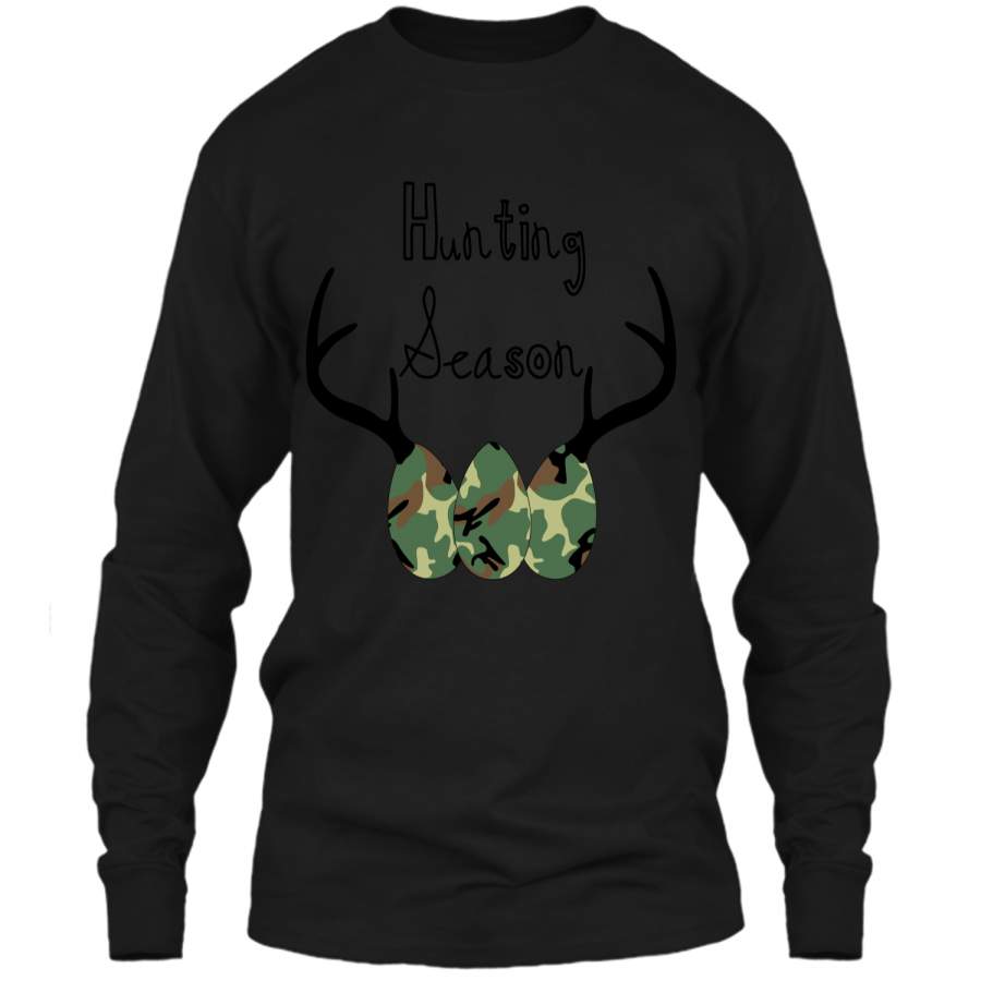 Camo Easter Egg Hunting Season Deer Horn T-shirt LS Ultra Cotton Tshirt