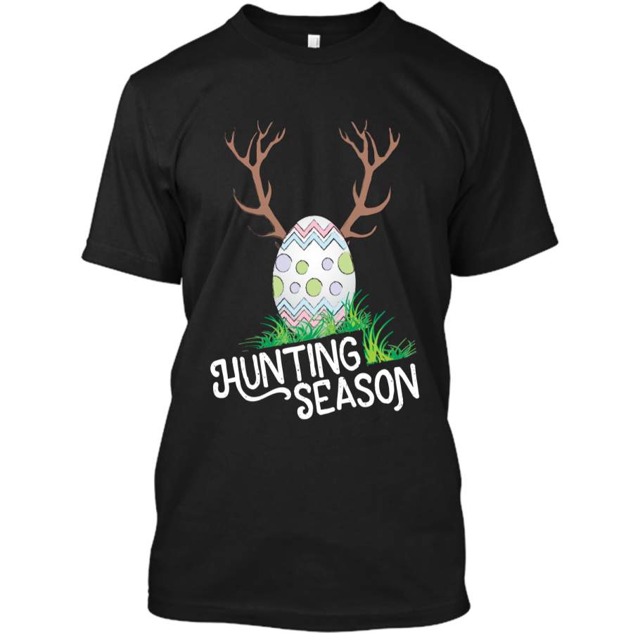 Easter Egg Hunt Hunting Season Funny T-Shirt Custom Ultra Cotton