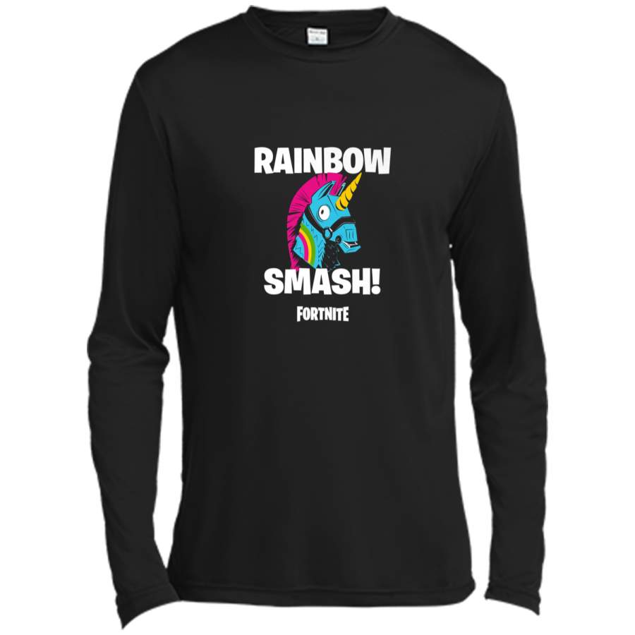 Fortnite Rainbow Smash Long Sleeve Moisture Absorbing Shirt