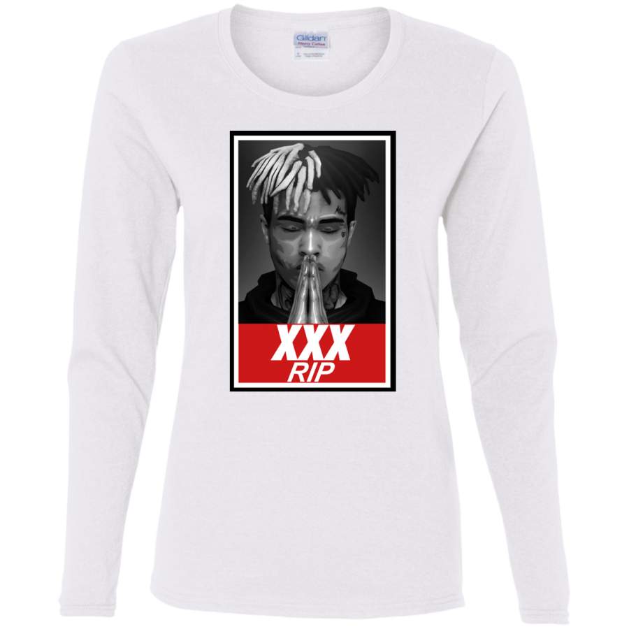 AGR Xxxtentacion RIP Ladies’ Cotton LS T-Shirt