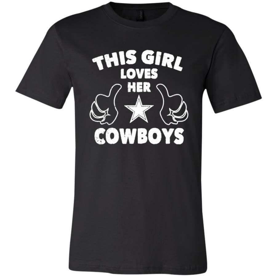 AGR This Girl Love Her Cowboys Dallas cowboy T-Shirt USA