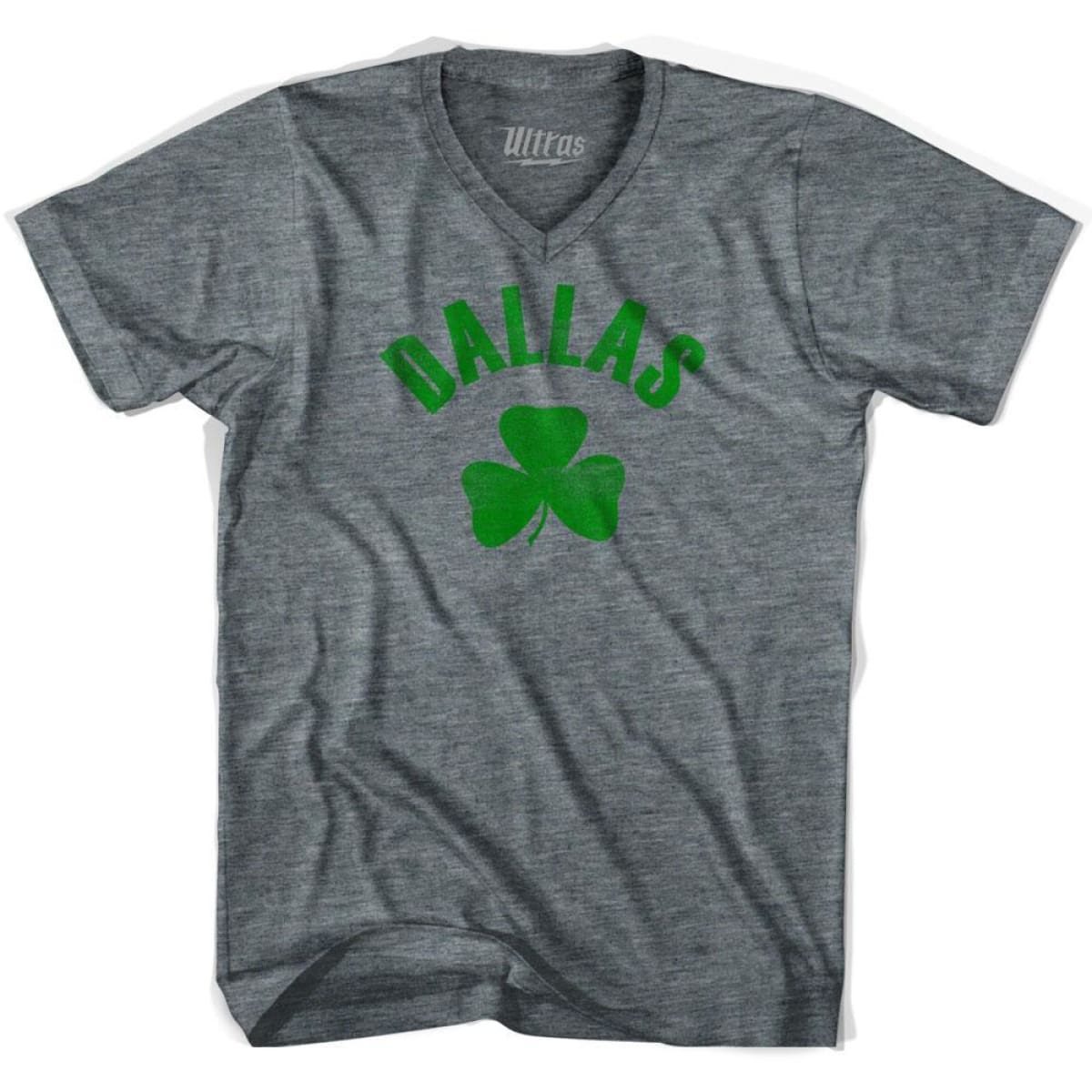 Dallas Shamrock Tri-Blend V-neck T-shirt