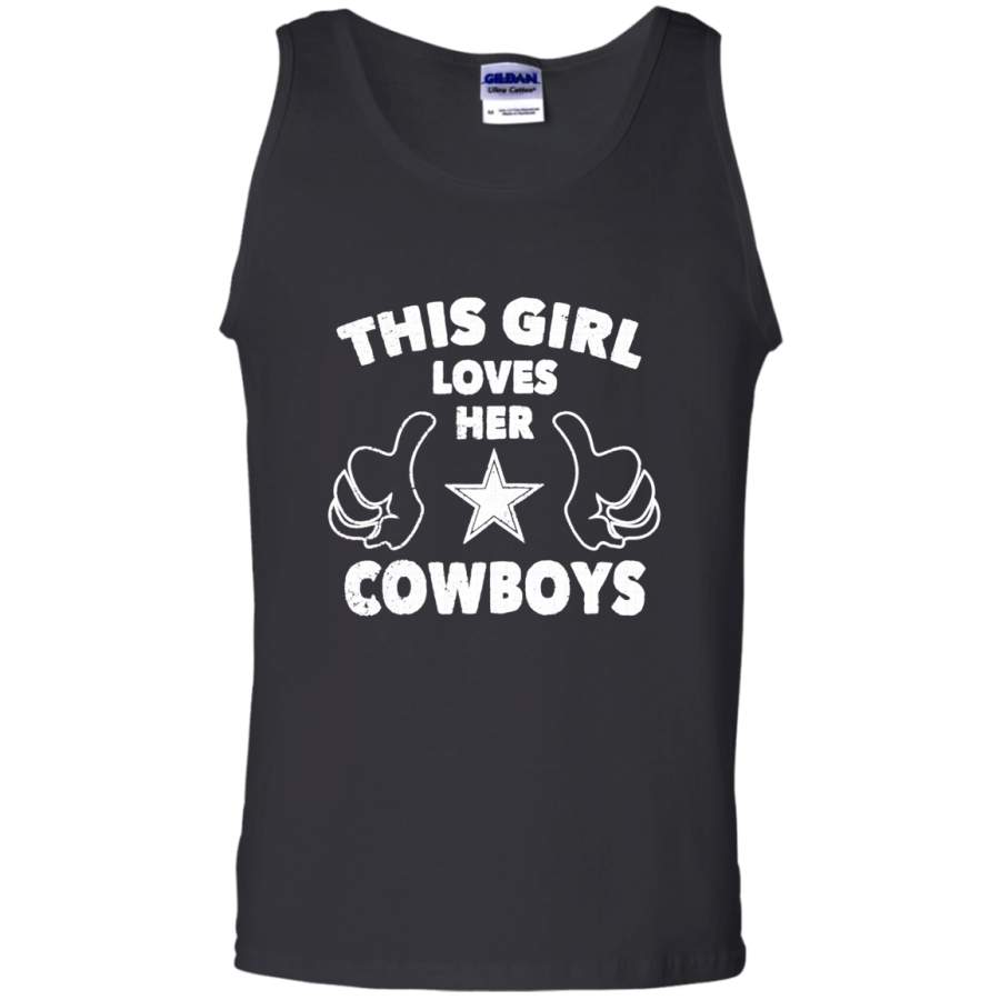 AGR This Girl Love Her Cowboys Dallas cowboy Unisex Tank Top