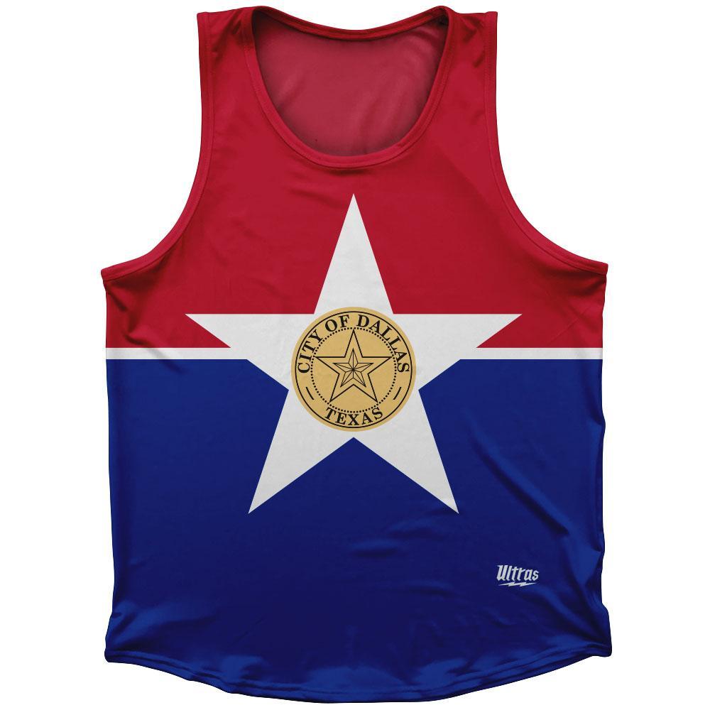 Dallas Flag Athletic Sport Tank Top Made In USA