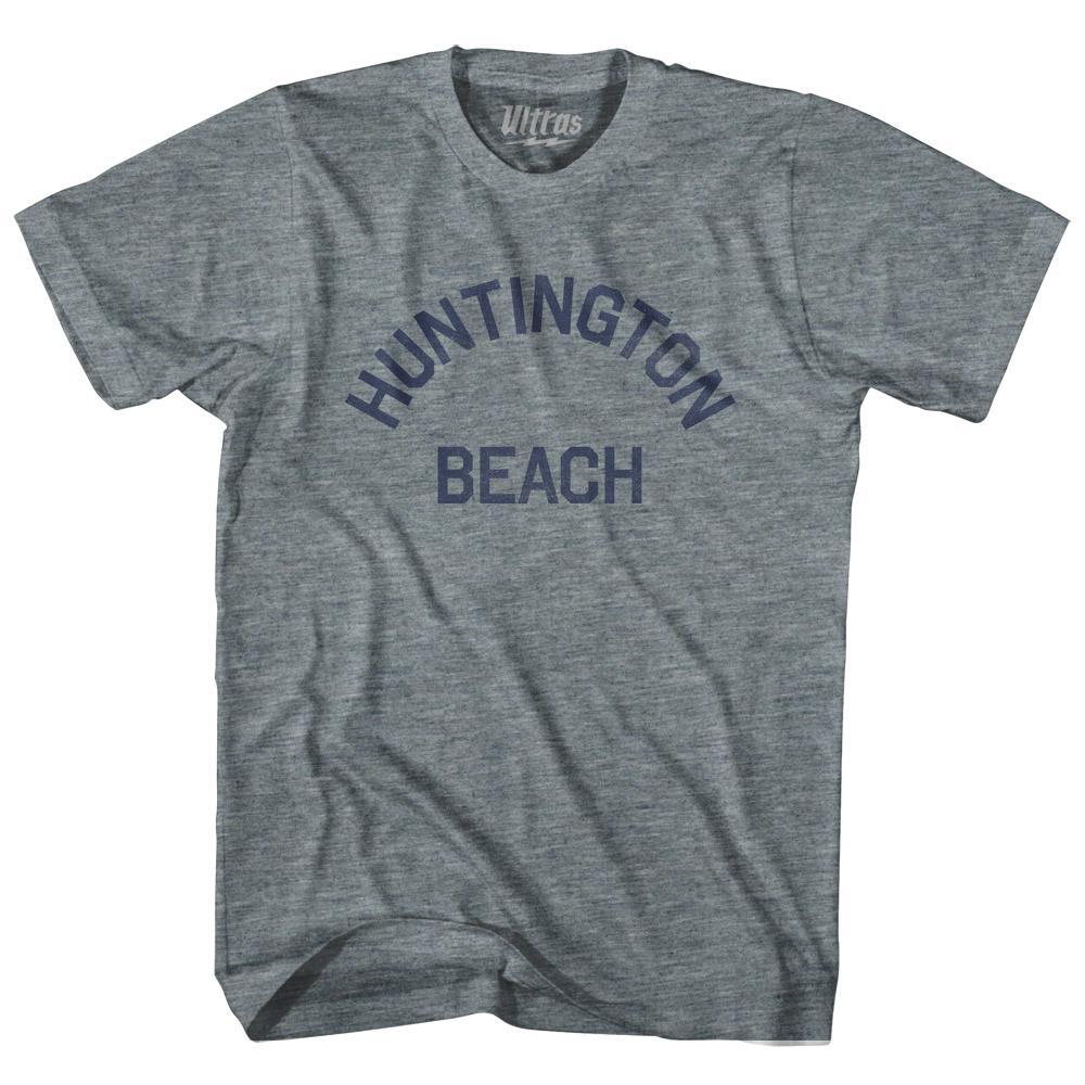 California Huntington Beach Womens Tri-Blend Junior Cut Vintage T-shirt