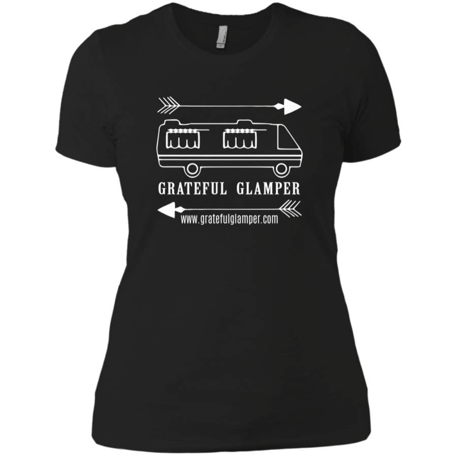 AGR Grateful Glamper Rving with arrows Ladies T-Shirt