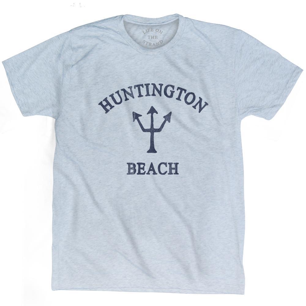 California Huntington Beach Trident Adult Tri-Blend T-Shirt