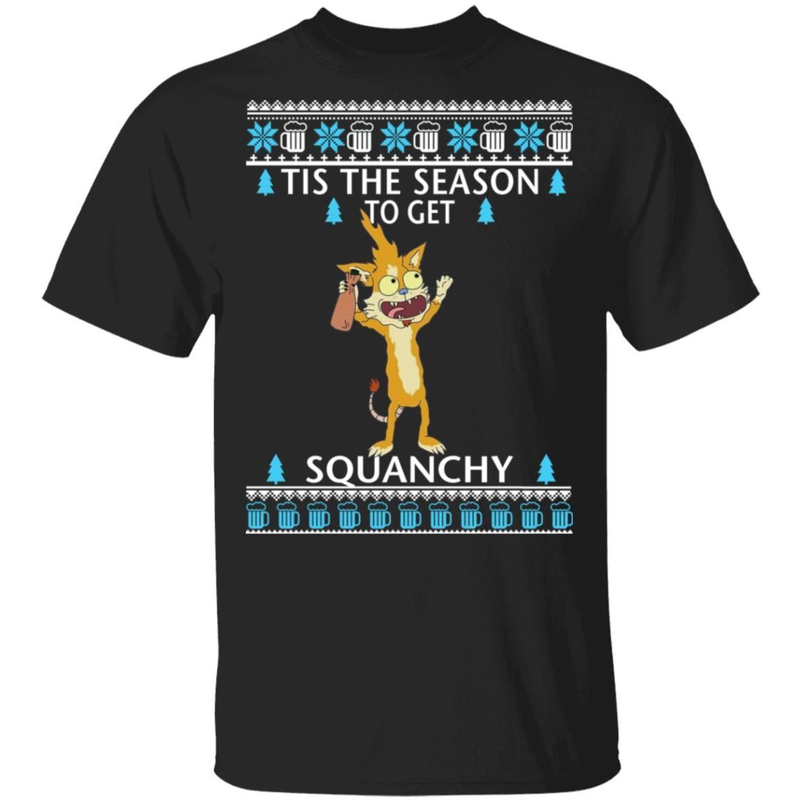 Rick And Morty Tis The Season To Get Squanchy Christmas Sweatshirt