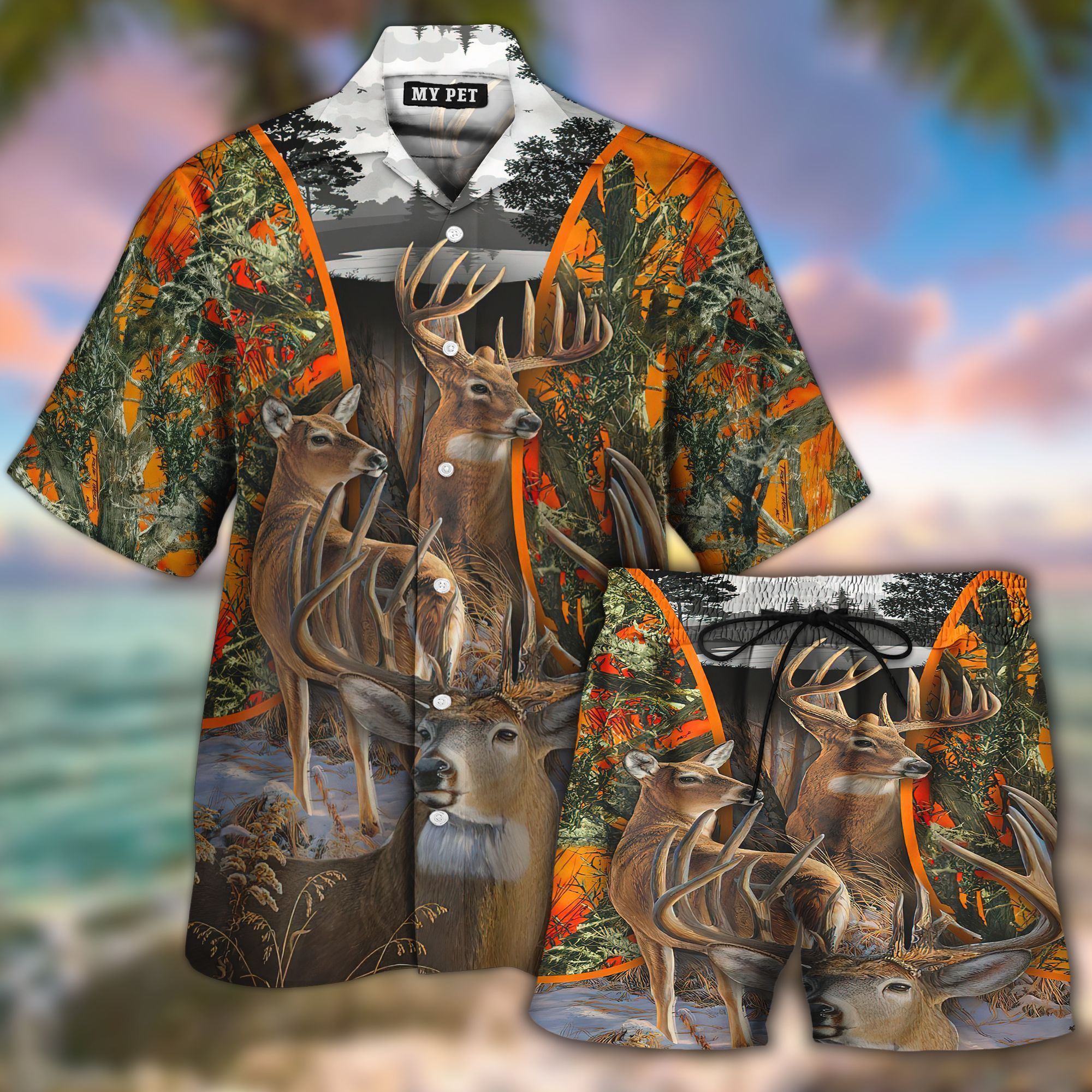 Deer Hunting 3D All Over Printed Hawaiian Shirt And Short