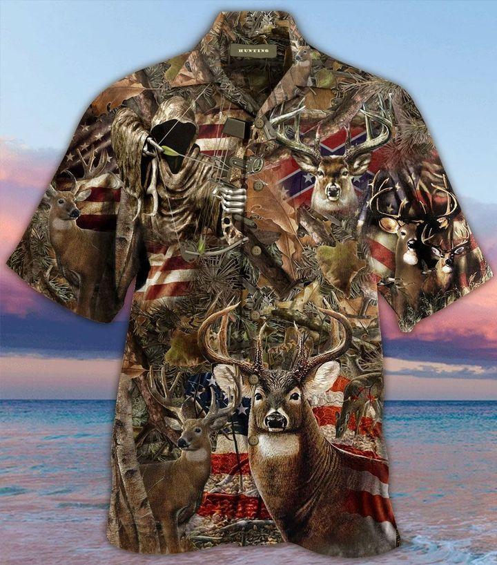 Deer Hunting 3D All Over Printed Hawaiian Shirt