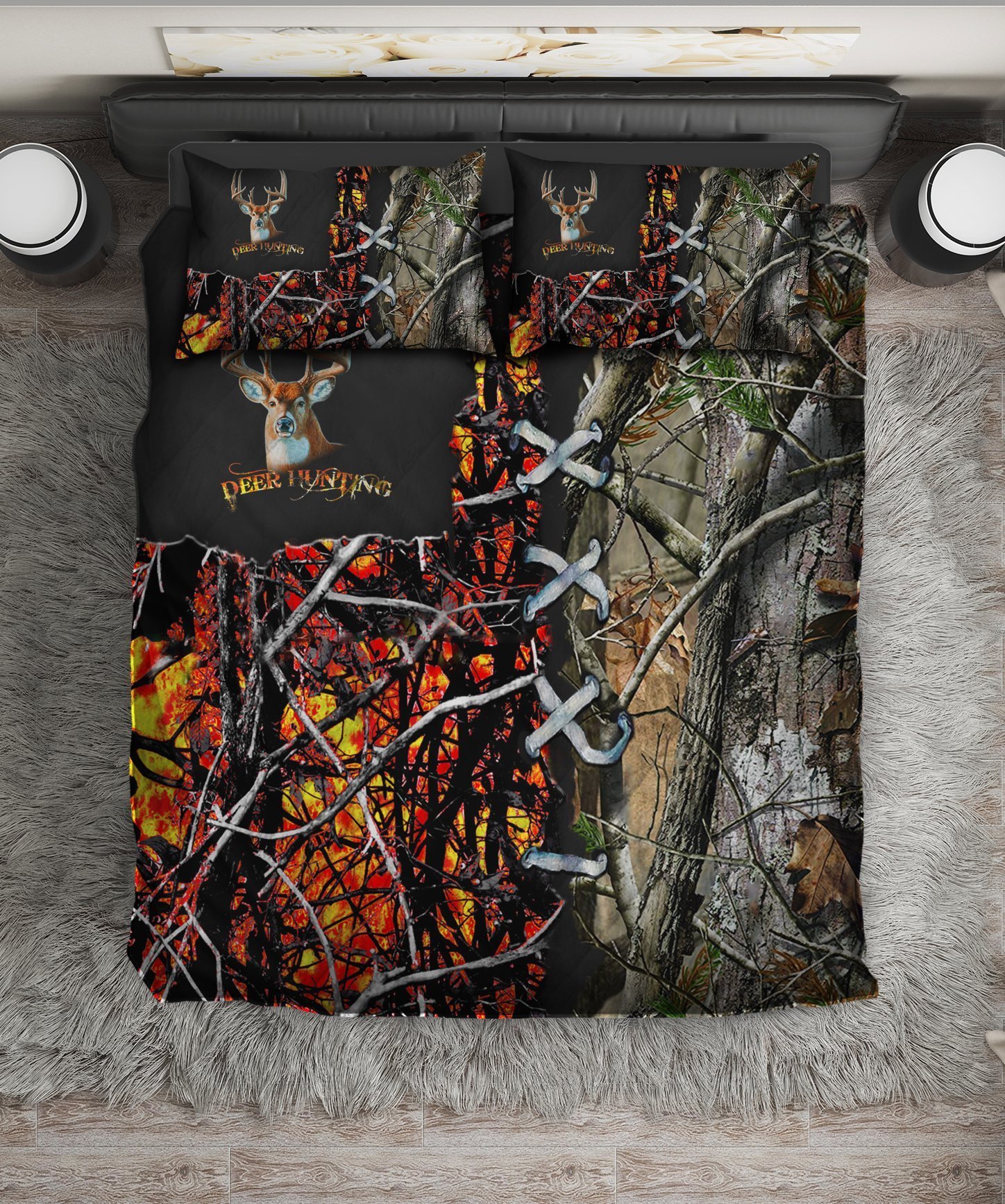 Deer Hunting 3D All Over Printed Bed Set