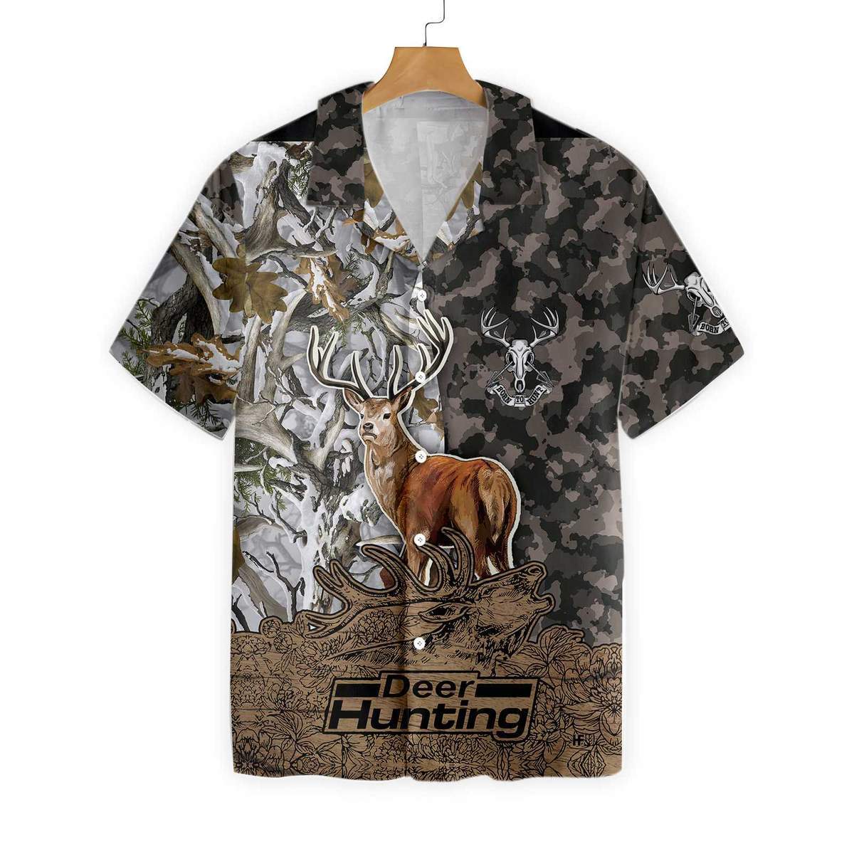 Deer Camouflage Bow Hunting Hawaii Shirt