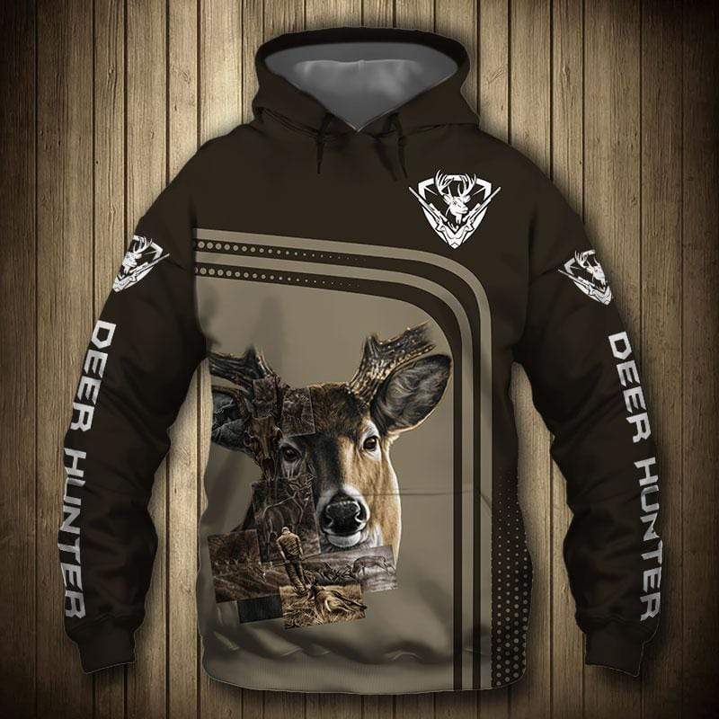 Amazing photos combine deer hunting Hoodie 3D