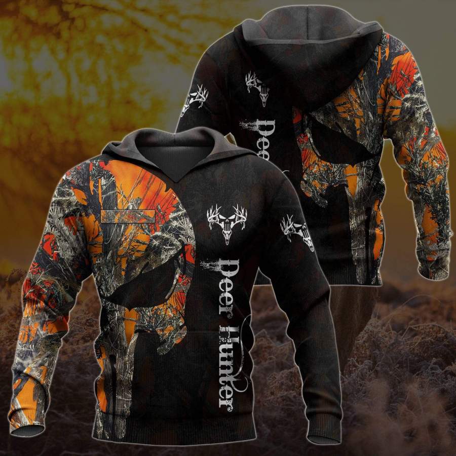 Amazing Deer Hunting Hoodie 3D All Over Print