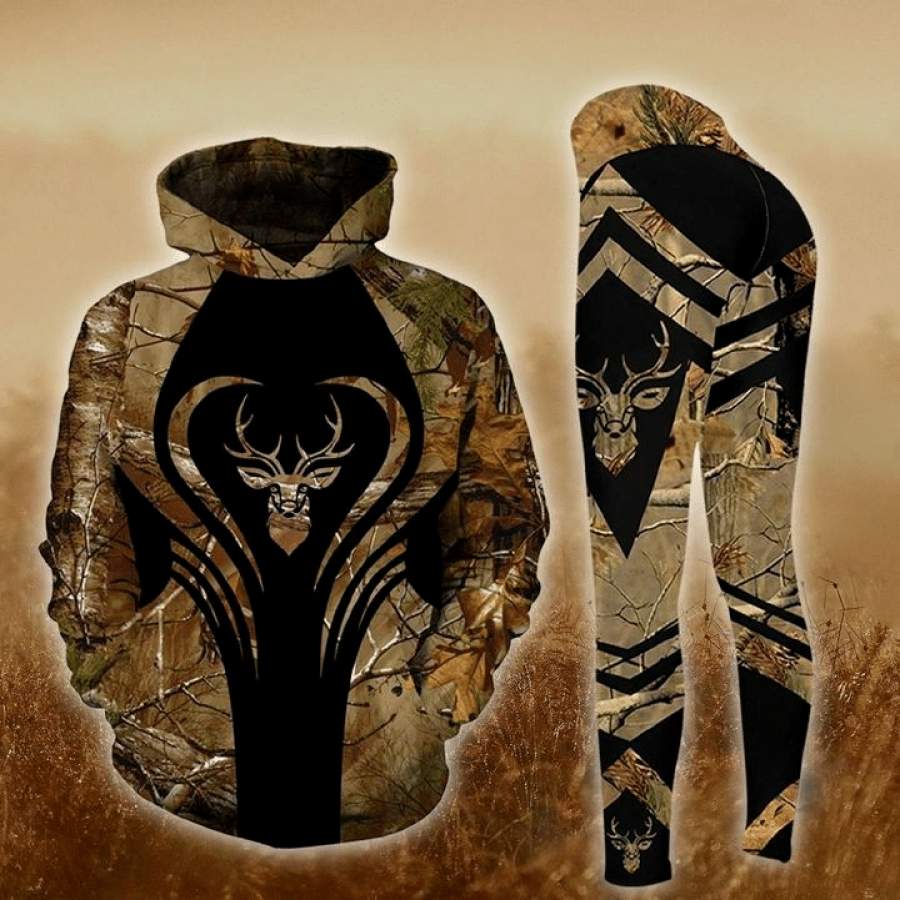 .Deer Hunting A Country Girls 3 Hoodie & Legging 3D All Over Print custom name #H