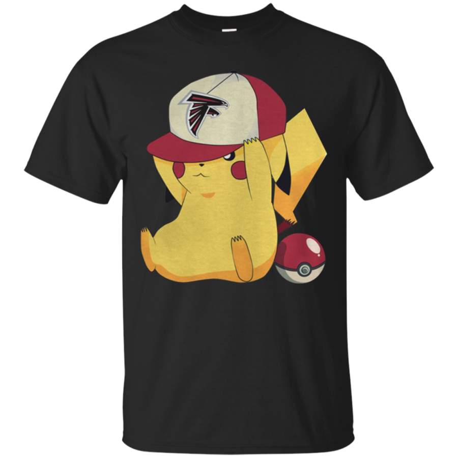 AGR Atlanta Falcons Pikachu Pokemon t shirt Cotton t shirt