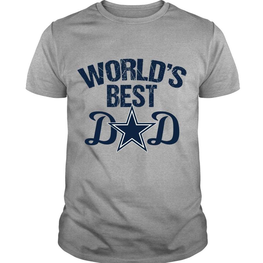 Dallas Cowboys T Shirt, Dallas Cowboys World?s Best Dad T Shirt