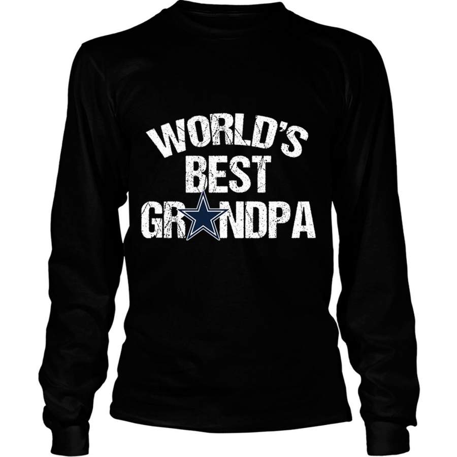 Dallas Cowboys T Shirt, World’s Best Grandpa T Shirt – Long Sleeve Tees