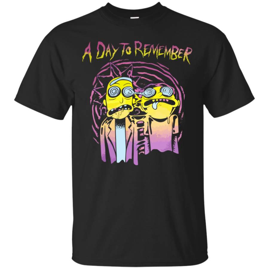 AGR Funny t-shirt for fans Rick and Morty, A day to remember Cotton T Shirt