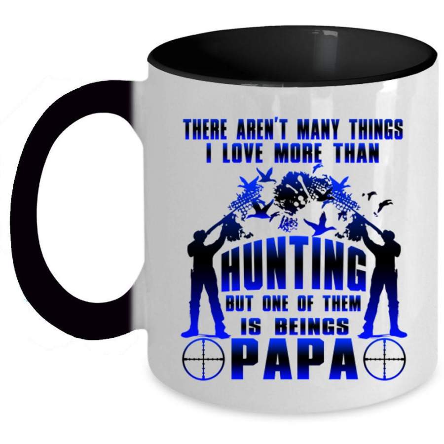 Beings Papa Coffee Mug, I Love Hunting Accent Mug