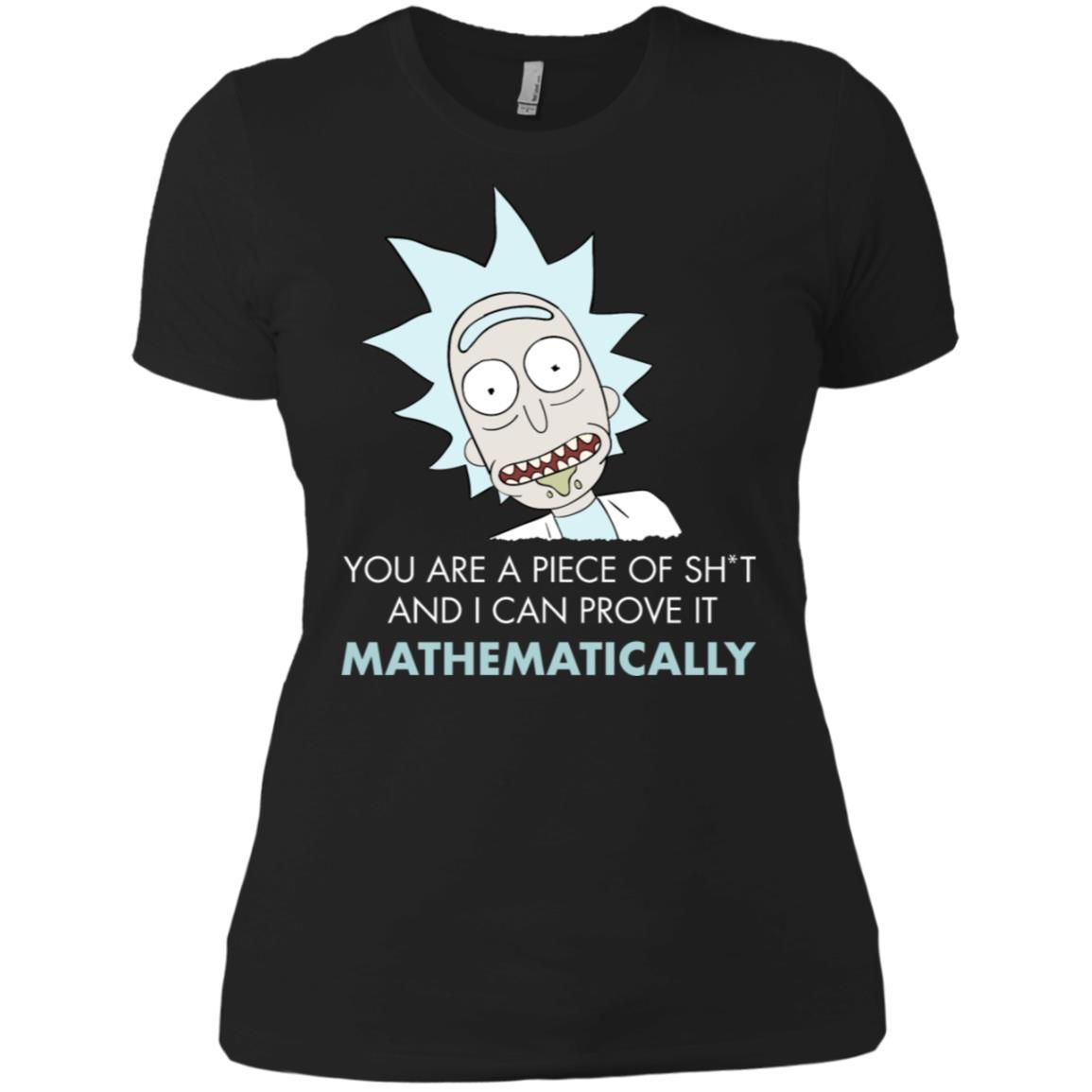 Rick And Morty Mathematical Proof Quote Women T-Shirt