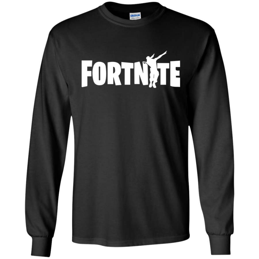 AGR Fortnite Dabbing Emote G240 Gildan LS Ultra Cotton T-Shirt