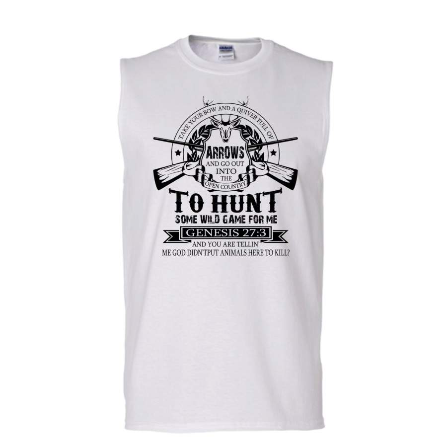 Arrows And Go Out Into The Open Country Shirt, Hunting Shirt (Men’s Cotton Sleeveless)