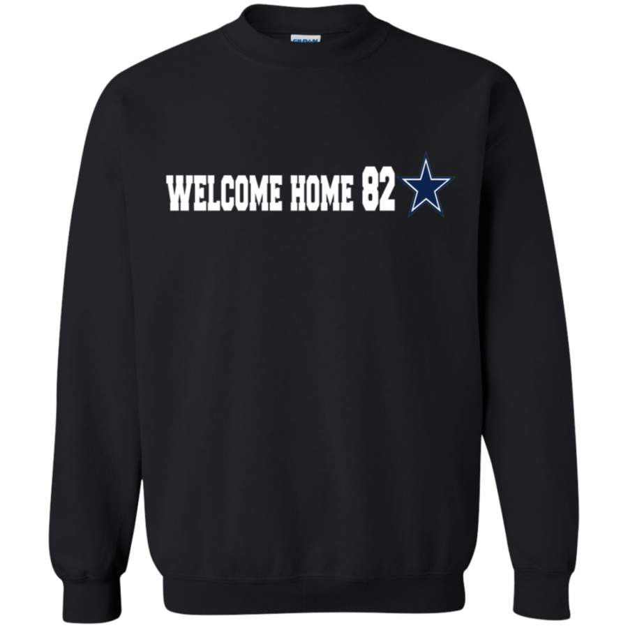 AGR Welcome Home 82 Dallas Cowboys Shirt G180 Gildan Crewneck Pullover Sweatshirt 8 oz.