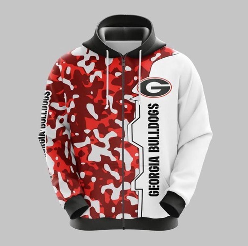 Georgia Bulldogs 2020 3D Zip Hoodie N98