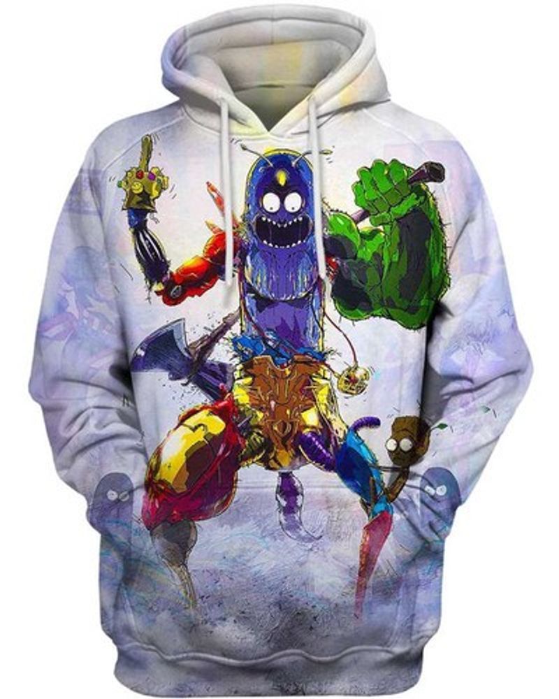 Crazy Pickle Rick Rick And Morty 3D Hoodie N98