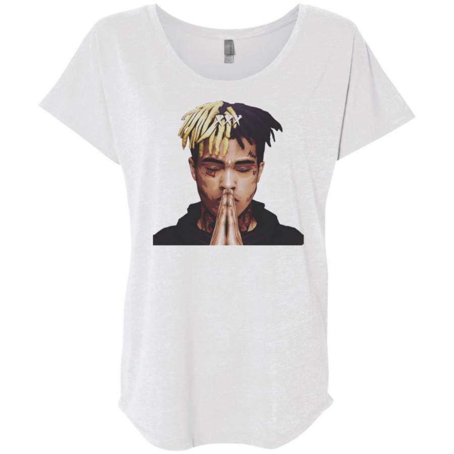 AGR Rip xxxtentacion Shirt Triblend Dolman Sleeve