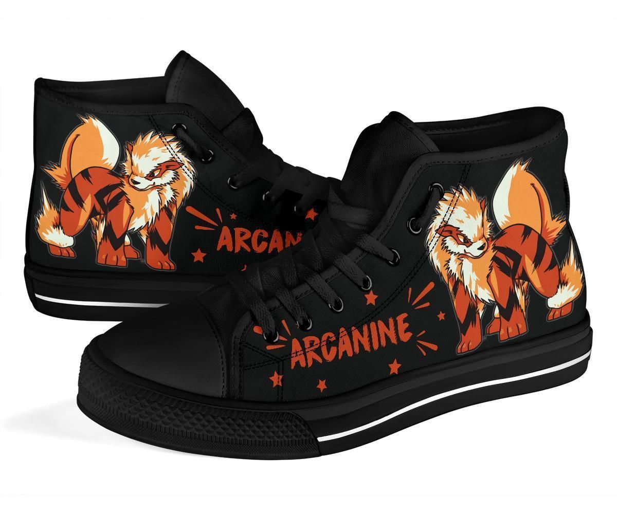 Arcanine Sneakers Pokemon High Top Shoes High Top Shoes VA95