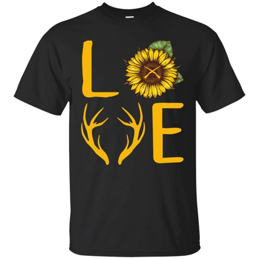 AGR LOVE Sunflower Deer Hunting Shirt