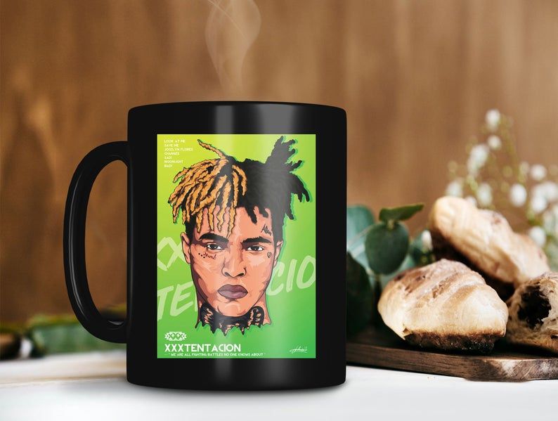 Black Mug XXXTentacion Look At Me Save Me Changes Sad Moonlight Bad Mug Legend Artist Mug HipHop New School Premium Sublime Ceramic Coffee Mug H99