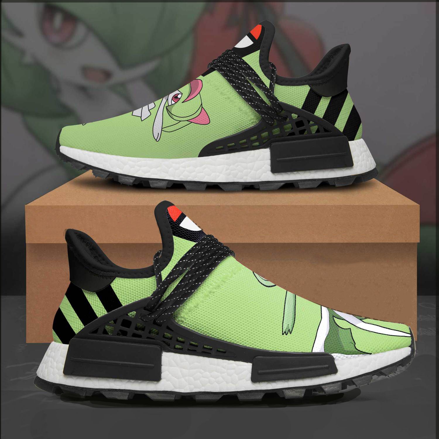 Gardevoir Shoes Pokemon Custom Anime Shoes NMD Sneakers VH3