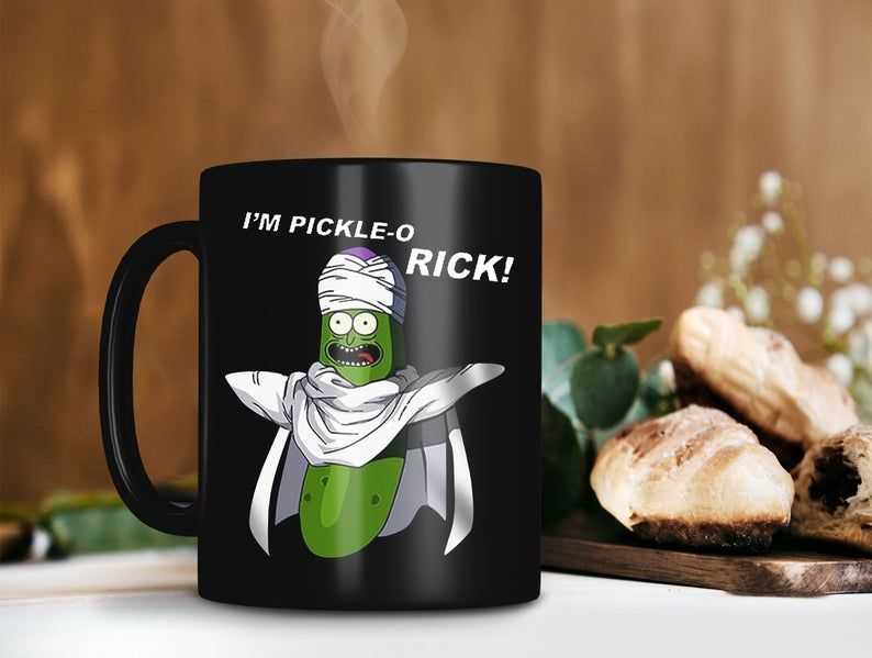 Black Mug Rick And Morty Pickle Rick Sanchez Mug I’m Pickle-o Rick Mug Rick and Morty Mug Rick Scientist Premium Sublime Ceramic Coffee Mug H99