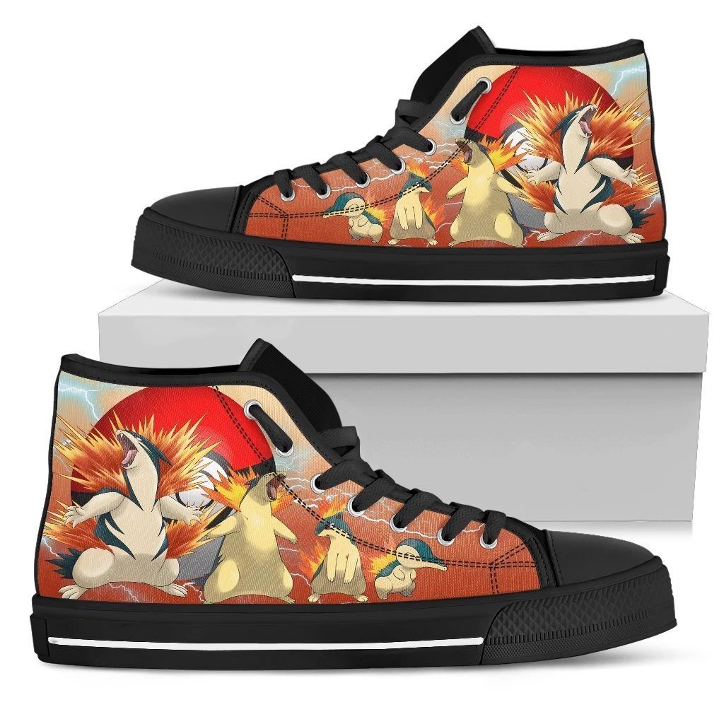 Typhlosion Sneakers Pokemon High Top Shoes For Fan High Top Shoes VA95