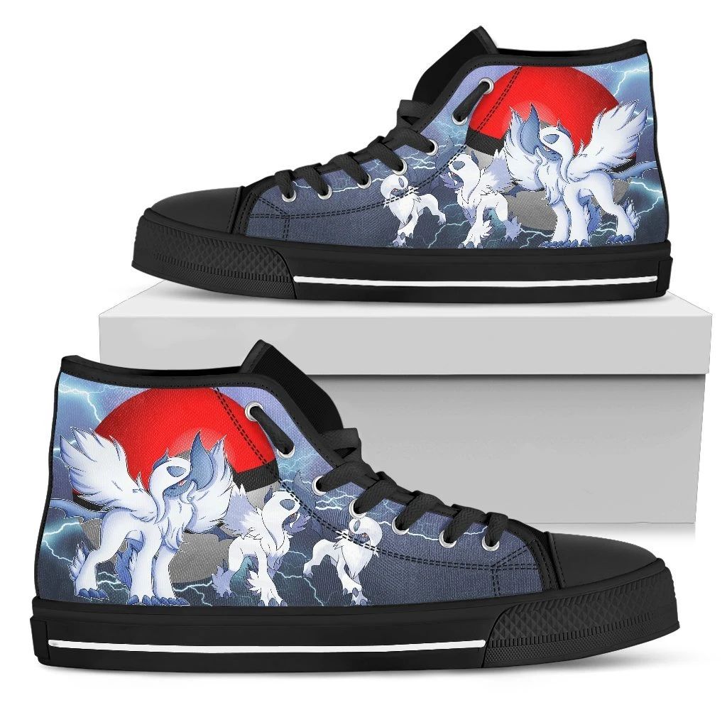 Absol Sneakers Pokemon High Top Shoes Fan Gifts High Top Shoes VA95