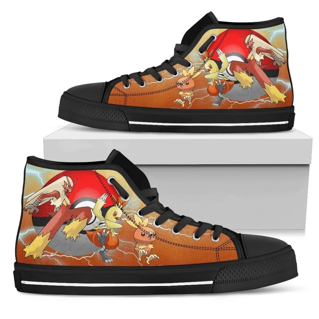 Combusken Sneakers Pokemon High Top Shoes For Fan High Top Shoes VA95