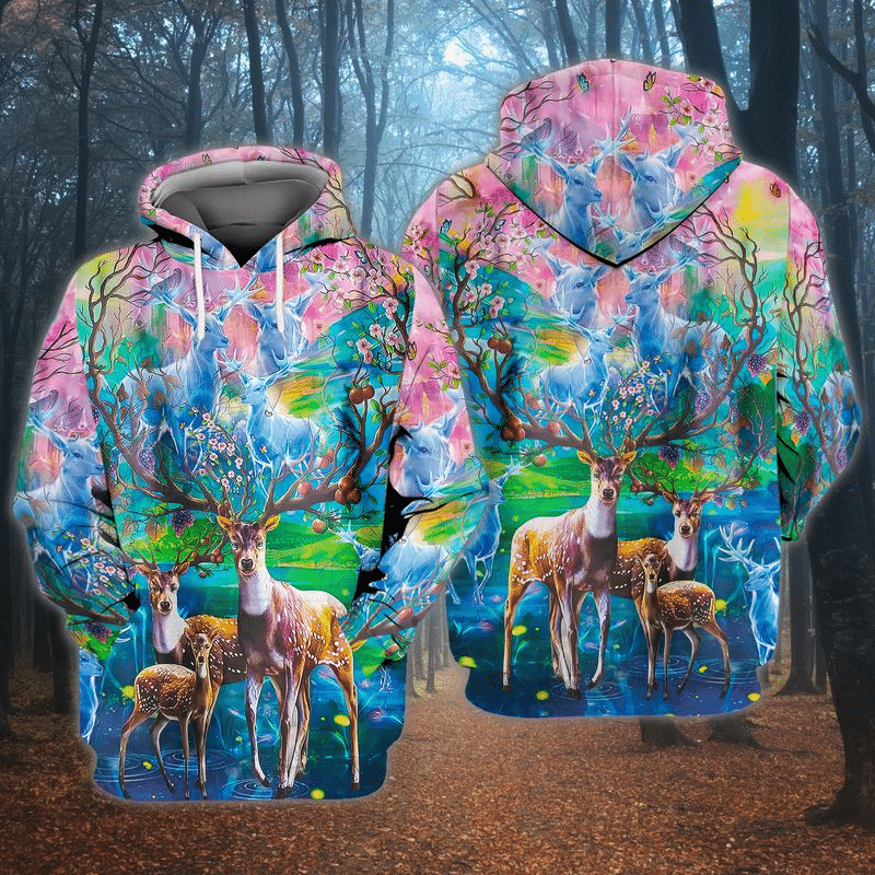 Deer Hunting Hippie Gift For Men And Women 3D Hoodie Zip Hoodie Y97