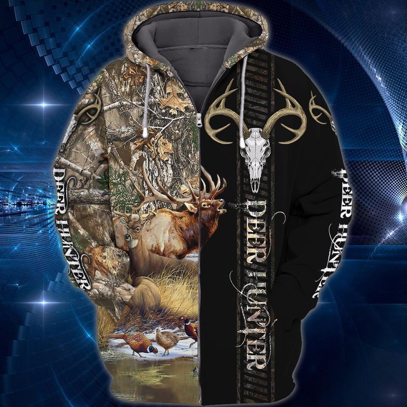 Duck Hunting Deer Hunter For Men And Women 3D Hoodie Zip Hoodie Y97