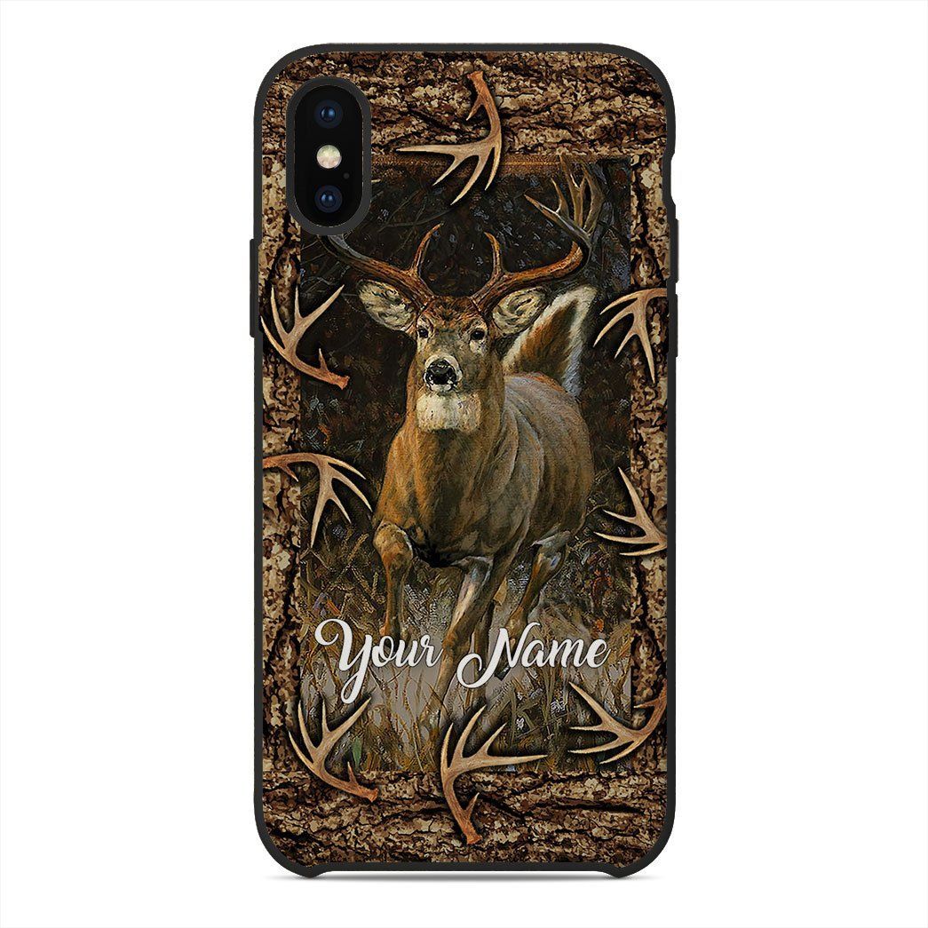 Gearhumans 3D Deer Hunting Custom Name Phonecase