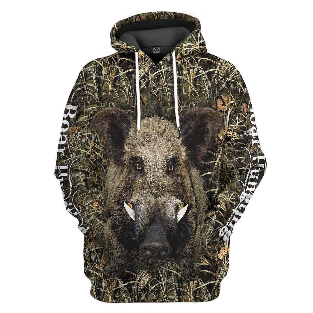 Gearhumans 3D Boar Hunting Custom Tshirt Hoodie Apparel