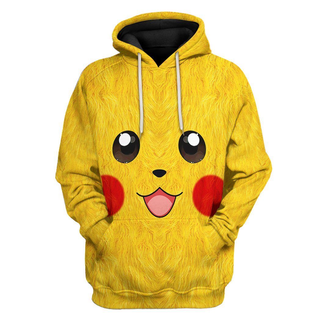 Gearhumans 3D Pokemon Pikachu Tshirt Hoodie Apparel