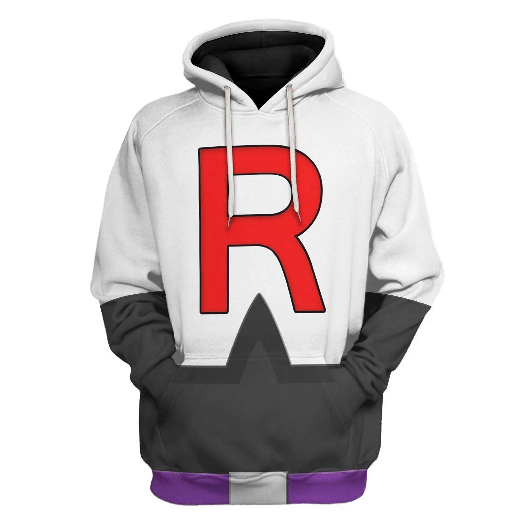 Gearhumans 3D Pokemon Rocket Team Tshirt Hoodie Apparel