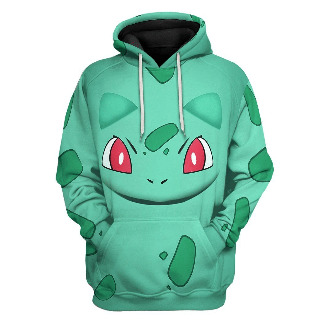 Gearhumans 3D Pokemon Bulbasaur Tshirt Hoodie Apparel