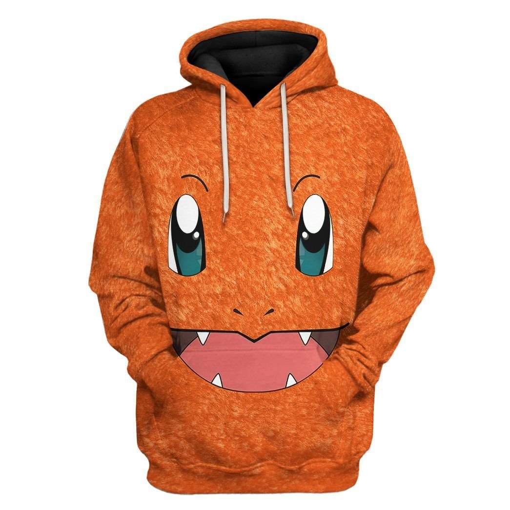 Gearhumans 3D Pokemon Charmander Tshirt Hoodie Apparel